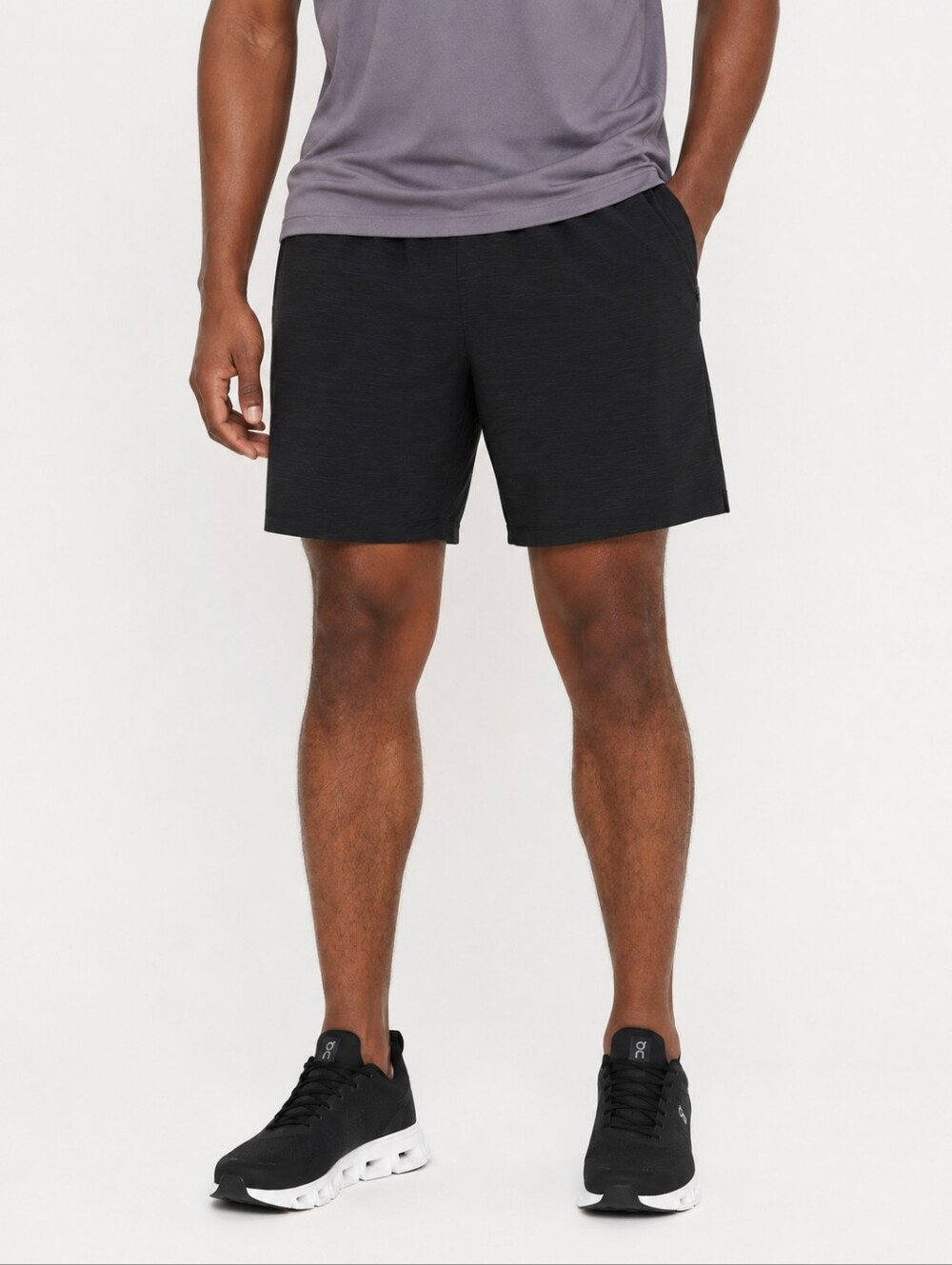 Lululemon Pace Breaker 9" Lined Shorts Men’s L Black Heather Running Gym